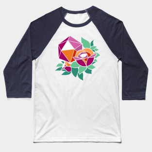 Pretty Poly Rose Lesbian Pride Baseball T-Shirt